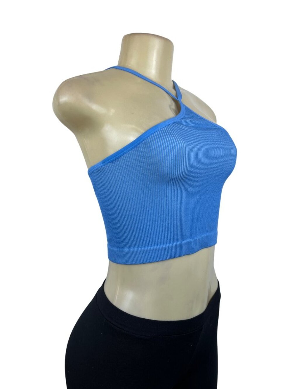 Colsie Women's Blue Sleeveless Stretchable Shirt Sz S - Picture 2 of 6